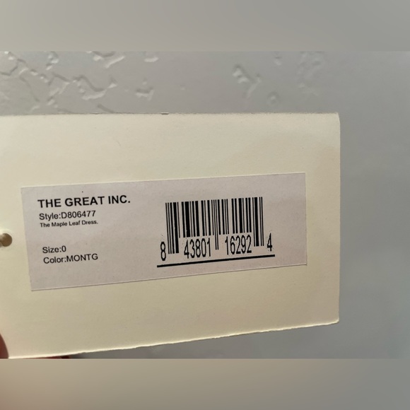 THE GREAT. Maple Leaf Dress in Montana Gold XS - Picture 12 of 12